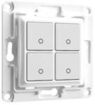 Shelly Întrerupător de perete cu 4 butoane Shelly Wall Switch 4 Alb, compatibil cu Shelly 1, 1PM, Plus și Dimmer (3800235266212)
