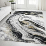  Modern szőnyeg Marble 163 (Black) 240x330cm Fekete-Arany
