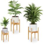 Relaxdays Suporturi pentru plante Relaxdays, set de 3 (10104192)