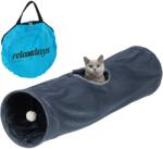 Relaxdays Tunel pliabil pentru pisici Relaxdays cu pluș (10104350)