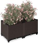 Relaxdays Ghivece Relaxdays cu aspect de ratan (10115806)