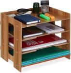 Relaxdays Tavă pentru scrisori Relaxdays din MDF cu 3 compartimente (10079333)