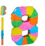 Relaxdays Pinata cu număr și băț, mască (10125416)