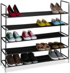 Relaxdays Suport pantofi Relaxdays cu rafturi din material textil, 1 m (10106828) Pantofar