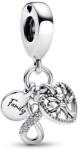 PANDORA Moments 792201C01 Család és végtelen szeretet tripla függő charm (Ag 925/1000, 2, 7 g)
