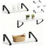 Relaxdays Set de rafturi de perete în 3 dimensiuni (10144218) Raft