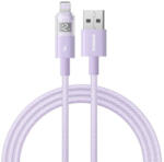 Baseus DISPLAY II adatkábel - USB - lightning, 100cm (P10382700511-00) lila