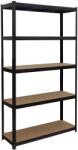 Relaxdays Rafturi rezistente cu 5 rafturi, diferite dimensiuni (10143846) Raft