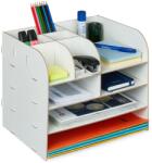 Relaxdays Organizator de birou Relaxdays cu compartimente de depozitare (10079179)