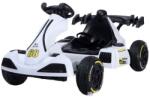 Flippy Elektromos Autó, Gokart Típusú, Távirányítóval, Állítható Méret, 2 Sebesség, Fény- és Hangrendszer, 1, 2 - 1, 6 éves Gyermekeknek, 105 x 55 x 50 cm, Fehér
