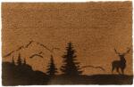 Relaxdays Covoraș de ușă cu motiv din nucă de cocos 80x50 cm (10137771) Covor