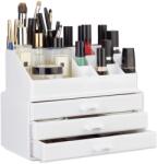 Relaxdays Organizator de machiaj Relaxdays cu 3 sertare (10032434)
