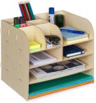 Relaxdays Organizator de birou Relaxdays cu compartimente de depozitare (10079256)