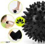 Springos Actiget Masszázslabda 7, 5cm - Fekete (ACT0119)