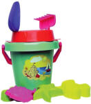  Homokozó Készlet - 8 db - Vödörben - 20 cm (21109)