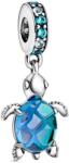 PANDORA Passions 798939C01 Muranói üveg tengeri teknős függő charm (Ag925/1000, 3g)