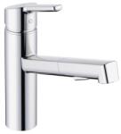 Kludi Mosogató csaptelep Kludi M3 kihúzható zuhannyal, 2 áram króm 585810575 (585810575)