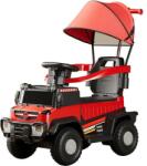  Elektromos autó, Alista Home, 4 kerék, távirányítóval és levehető fogantyúval, tárolókosárral, LED lámpákkal és zenével, +1 év, teherbírás 40 kg, piros