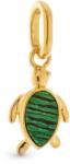PANDORA 763823C01 Zöld teknős mini függő charm (Ag925/1000, 0, 7 g)