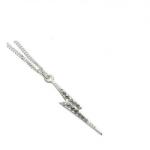  Harry Potter ezüst nyaklánc Lightning, Ezüstszín