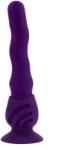 Playboy Vibrator Wiggle It cu Suport cu Ventuza, 7 Moduri Vibratii, 3 Moduri Unduire, Silicon, USB, Mov, 23.9 cm Vibrator