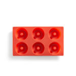 Lékué Forma de copt gogosi/donuts Lekue 1010164, 30, 5 x 17, 5 x 3, 2 cm, 540 ml, -60°C/+220°C, Ailicon platinat, Rosu (1010164)