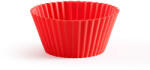 Lékué Set 6 forme pentru briose Lekue 1010163, Ø7 cm, -60°C/+220°C, Silicon platinat, Rosu (1010163)