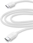 Cellularline Cablu Cellularline - 6661, USB-C/USB-C, 3 m, alb (USBDATACUSBC2C3MW)