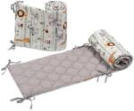 Kidizi Set 2 aparatori laterale matlasate patut 120x60 cm Kidizi Safari Deluxe - protectie laterala completa, inaltime 35 cm (5949551919391)