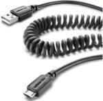 Cellularline Cablu Cellularline - USB-A/Micro USB, 50-100 cm, negru (USBDATACOIMICROUSB)
