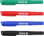 YATO YT-69304 4 db - os műszaki jelölőfilc készlet fekete - zöld - kék - piros (YT-69304)