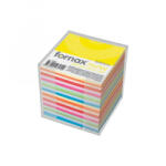 Fornax Kockatömb transzparens tartóban színes pasztell és intenzív 9x9x9cm, (000012644) (000012644)