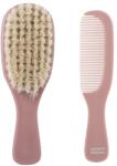 Canpol babies Canpol babies, Gold, perie si pieptene cu peri naturali, roz