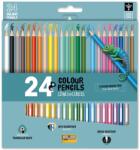 Ars Una Ars Una: 24 színű háromszögletű színes ceruzakészlet hegyezővel