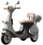  3 kerekű elektromos motorkerékpár, Alista Home, újratölthető akkumulátor, borulásgátló, világítás, hangok, 6V 7Ah akkumulátor, távirányító, 95x67x36cm, szürke