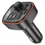 BOROFONE Bluetooth FM adó és autós töltő Borofone BC59 Heroic, 2 x USB-A - 1 x USB-C, fekete