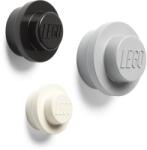 Lego Storage LEGO® fali akasztó, 3 db - fehér, fekete, szürke (SL40161733)