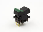  Kapcsoló, széles - zöld - 12V