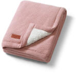BABYONO Deka bavlnená s fleecovou podšívkou 75 x 100 cm ružová