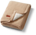 BABYONO Deka bavlnená s fleecovou podšívkou 75 x 100 cm béžová