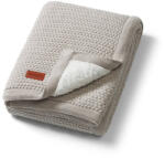 BABYONO Deka bavlnená s fleecovou podšívkou 75 x 100 cm sivá