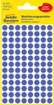 AVERY Etikett, 8 mm, kör, eltávolítható, AVERY ZWECKFORM, indigókék, 416 etikett/csomag (3591) - nyomtassingyen