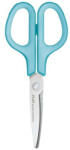 PLUS Corporation Olló, általános, balkezes, 17, 5 cm, PLUS "Fitcut Curve", világoskék (35055) - nyomtassingyen