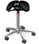 Salli Swing nyeregszék Kárpit színe: Bőr - világoskék #07070, Szerkezet: fekete + masszázs Salli bázis, Testmagasság: Közepes (M) - 180 cm-ig