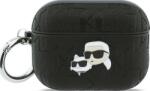 Karl Lagerfeld Husă Karl Lagerfeld Monogram Karl & Choupette Head pentru AirPods Pro 3 neagră (KLAP3PGKCPK)