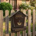 BT Horganyzott Acél, zárható postaláda, 37 × 10, 5 × 47 cm, 2 db kulccsal - sötétbarna (BX-3448-barna)