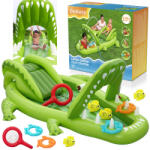 Bestway Vízi Játszótér Krokodil 234x163x87cm + Csúszda és Kiegészítők 53169