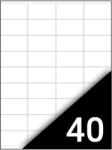 Fortuna Univerzális Etikett 52, 5x29, 7 mm 40 címke/lap 100 ív/csomag (V0101313)
