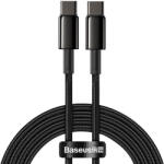 Baseus Cablu Baseus Tungsten Gold (CATWJ-A01) - Type-C to Type-C, Fast Charging, 100W, 2m - Black