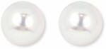 White & Black Igazgyöngy fehérarany fülbevaló - 8-8, 5mm - édesvízi - AAA Top (AU14393)